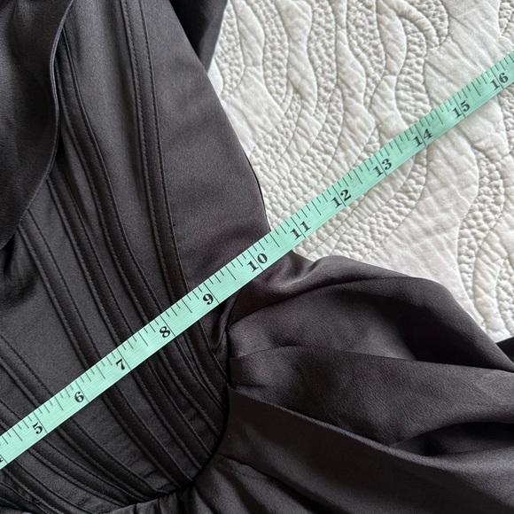 House of CB - Janis - Black Satin Corset Midi Dress - Picture 14 of 16